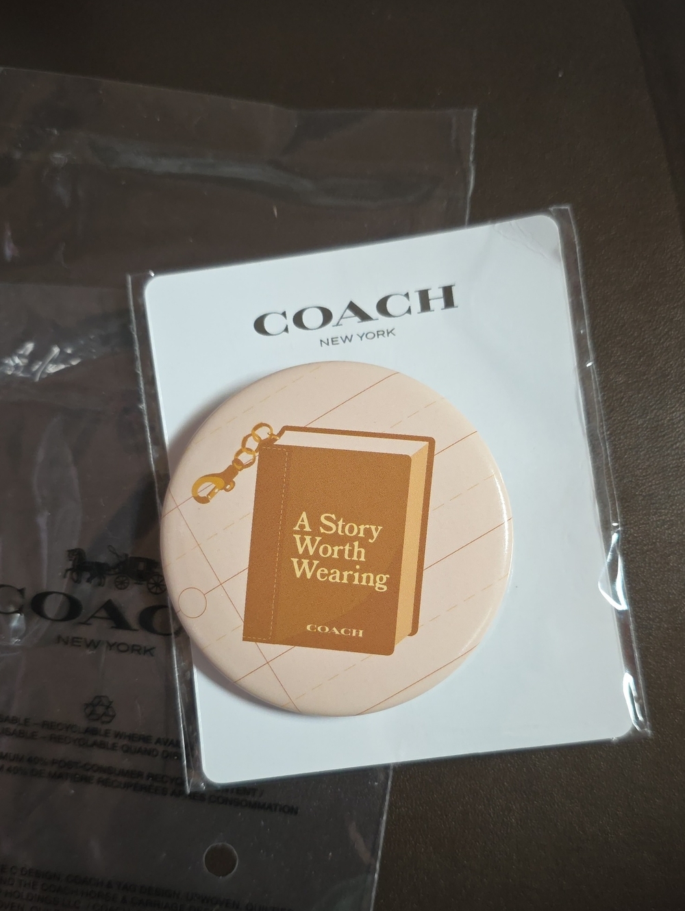 COACH Pin Of The New Launch Of Book Charms A Story Worth Wearing New In Package